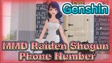 [Genshin MMD] Phone Number Maid-outfit Raiden Shogun dances