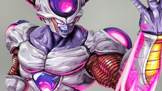 หลุมสีขาวทาสีสองมิติ รูปแบบที่สองของ Frieza กำลังอยู่ในระหว่างการผลิต