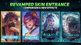 ALL NEW REVAMPED SKINS ENTRANCE & SKILL EFFECTS | MLBB