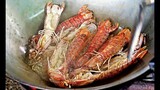 Alien Mantis Shrimp Cooking With Garlic シャコのニンニク揚げ