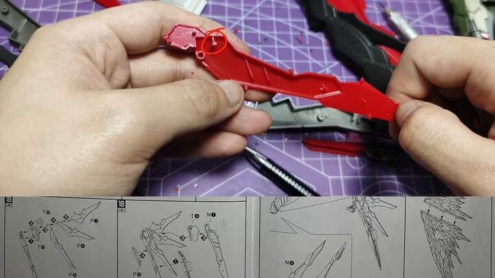 Notes on assembly of Daban 8828-Destiny Gundam babysitter level