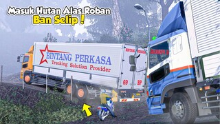 Konvoi FUSO WINGBOX Memasuki Hutan Alas Roban BAN SELIP !!