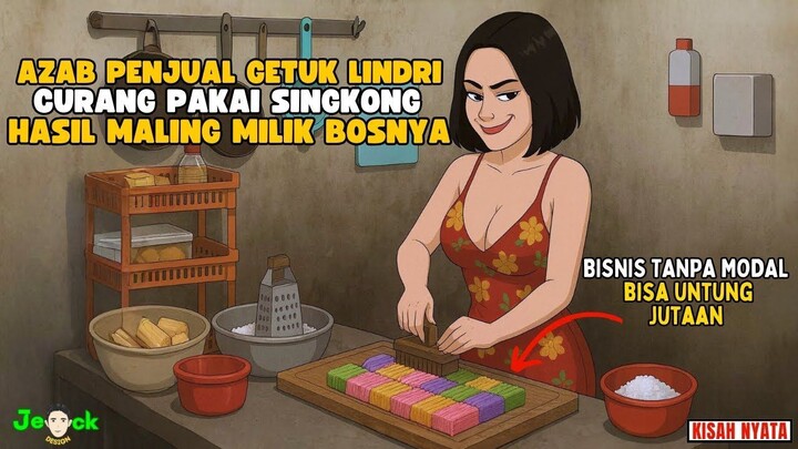 AZAB PENJUAL GETUK LINDRI CURANG PAKAI SINGKONG HASIL MALING MILIK BOSNYA