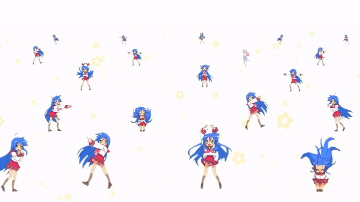 [4K 360° panoramic ghost video] I was in a magic trick and was surrounded by Izumi Konata. Lucky Sta