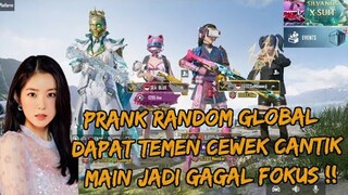 PRANK RANDOM GAK NYANGKA DAPAT TEMEN CEWEK CANTIK , MAIN JADI GAGAL FOKUS !! - PUBG MOBILE