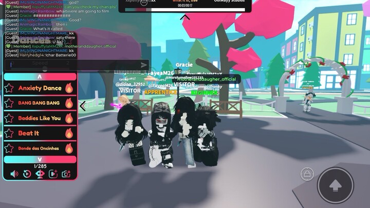 W/girl and friends