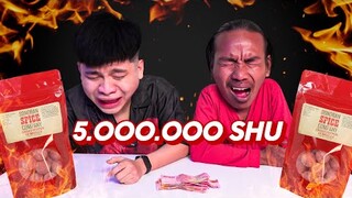 CHALLENGE TUKANG PARKIR RANDOM, MAKAN PERMEN KARET GHOST PEPPER! #MISIEXTREME