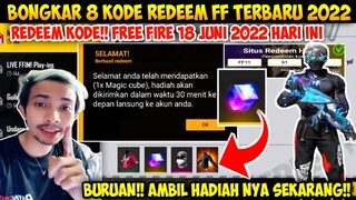 KODE REDEEM FREE FIRE TERBARU 18 JUNI 2022 HARI INI