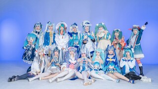 [15 cosplayer Snow Miku] Bản phối 10 phút các bài hát chủ đề của Snow Miku từ năm 2010 đến năm 2025 