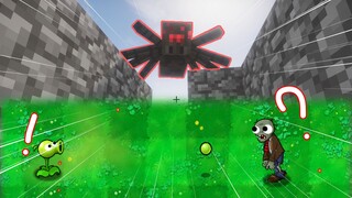 僵尸：这蜘蛛根本不是我们游戏里的吧！【MC大战僵尸】