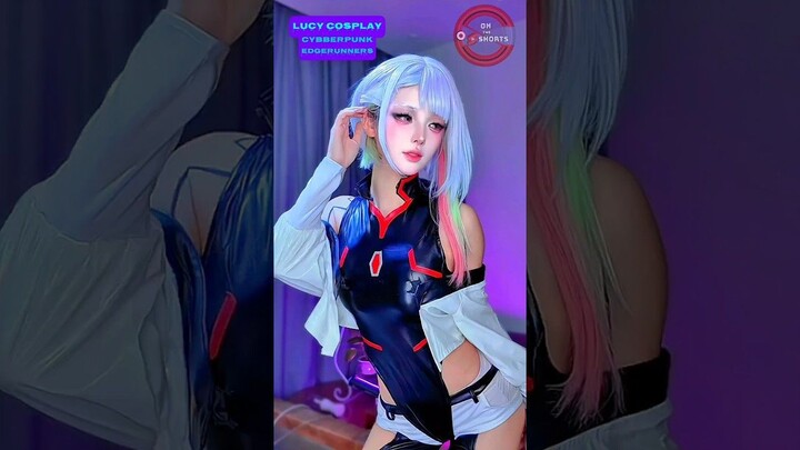 Lucy Cute Dance ❤️ Wuthering Waves × Cyberpunk Edgerunners Cosplay #shorts