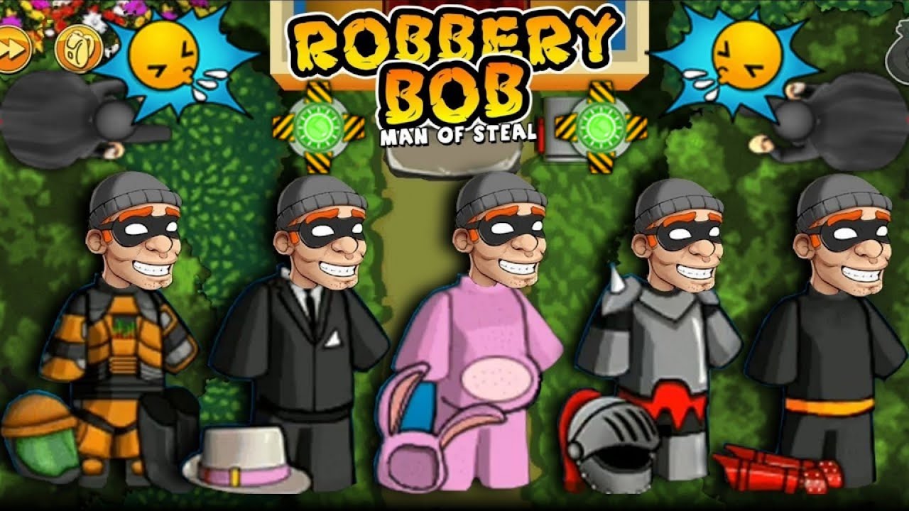 Robbery Bob - All Costumes Funny Video Game Part 164 - Bilibili