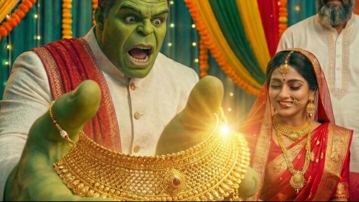 Hulk funny wedding