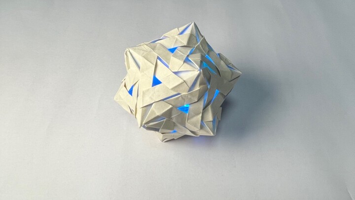 [Origami Flower Ball Tutorial] Crown of Thorns · Delicate