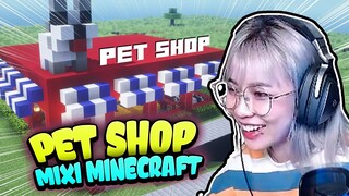 Minecraft | Misthy mở pet shop tại làng Moi. Hú hồn vì tượng mèo khủng nhất Mixi server #2