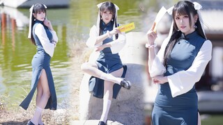 讨厌！裙子都吹起来了❤元气少女缘结神op【药指cos】