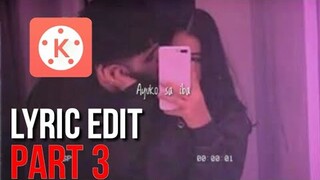 How to make lyrics using Andriod phone - Kinemaster (Tutorial)