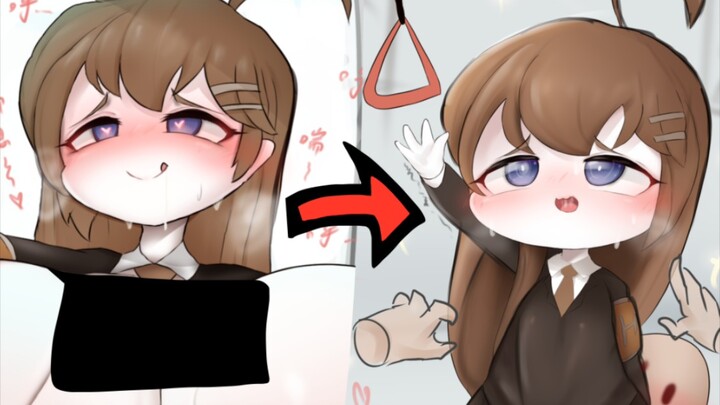 Previous chibi drawings (HOD tram + Christmas Flare flowers)
