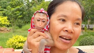 First Time Baby Tuy Tuy Hangout With Grandma With His New Clothes