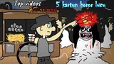 5 kompilasi cartoon horor lucu terbaik Az animasi | Video Kartun Lucu Baru