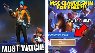 Claude Earth's Mightiest | MSC Event MLBB Free Skin