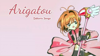 [Lyrics + Vietsub] Arigatou - Sakura Tange  (Sakura Collection: Movie 2 Original Soundtrack)