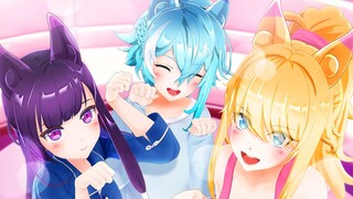 [Bold idea] When you wake up, your roommate turns into a girl with animal ears on your bed... - Hear