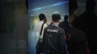 Xiao Zhan arrived peacefully in Hangzhou via Hong Kong avoiding Shanghai crazy crowd this time 😊