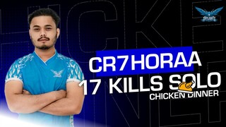 17KILLS SOLO CHICKEN DINNER FT @Cr7 HORAA | SKYLIGHTZ CONTENT CREATOR