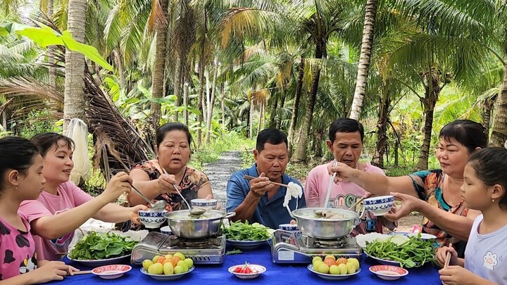 Xuất Mồ Hôi với Món Bao Tử Hầm Tiêu Nhúng Rau Vườn Các Loại  | TKQ & Family  T1140