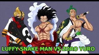 LUFFY SNAKE MAN VÀ ZORO SAMURAI QUẨY TUNG TỔNG BỘ HẢI QUÂN - ONE PIECE CHIẾN BINH HẢI TẶC THÀNH EJ
