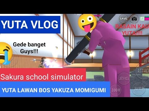 YUTA NEKAT!! Nelawan Yakuza Momo Gumi Sendirian | Sakura School Simulator Terbaru