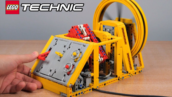 I don’t quite understand it, but I think it’s awesome~ Lego pneumatic machine without switches!