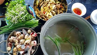 Tôm Cá Út nấu Cháo Rau Đắng, ''Lai Rai'' trên Sông Quê | Ngư Dân Miền Tây