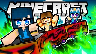 KREW visits a Minecraft Haunted Theme Park!