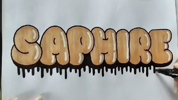 Saphire Lettering