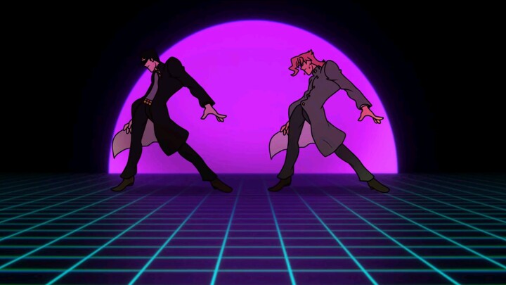[Chữ viết tay JOJO]Kujo Jotaro VS Kakyoin Noriaki rero rero Bài hát tẩy não (Retro Remix)