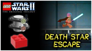 LEGO Star Wars II: The Original Trilogy | DEATH STAR ESCAPE - Minikits & Red Power Brick