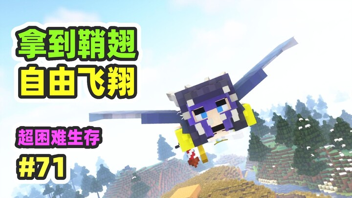 Super Hard Mode Survival 71: Got the Sheath Wings, Enchanted Durability IV!