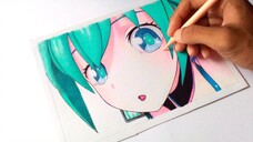 PT.3(Selesai) || Mewarnai HATSUNE MIKU Di Dalam Ruangan [Mewarnai Bagian Wajah]