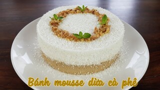 Cách làm bánh mousse dừa cà phê thơm mát cho mùa hè