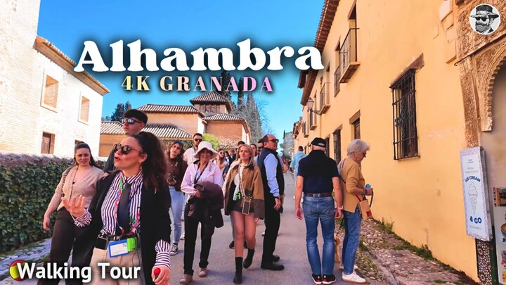 Why Millions Visit the Alhambra Every Year | Relaxing 4K Walking Tour (No Talking) 🇪🇸