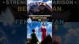 BEAST TITAN vs FEMALE TITAN (Strength Comparison) | Attack on Titan