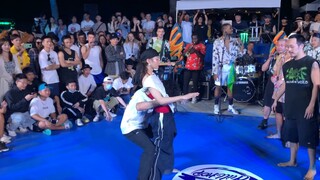 【poppin】海边的比赛，所以哈哈穿的泳装，女孩子最重要的是自信，跳出自己