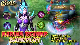 Karina Revamp Gameplay , Overpower Assassin - Mobile Legends Bang Bang