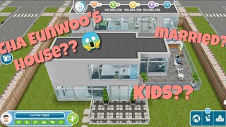 Cha Eunwoo House Tour | Sims Freeplay