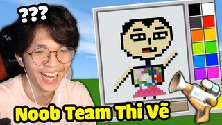 MINI WORLD, KHANGG THỬ THÁCH CUỘC THI VẼ NOOB TEAM VÀ CÁI KẾT ??