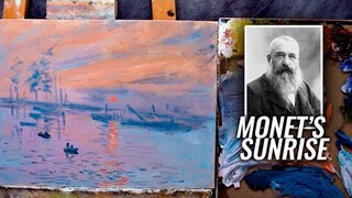 Claude Monet Sunrise Impression | Painting Like Monet in Oils | Time-lapse