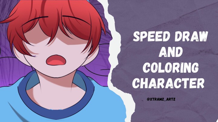 speed draw and coloring character