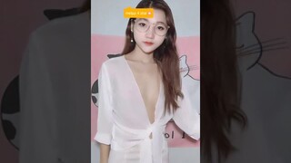 So cute asian girl no bra see through dress sexy dance